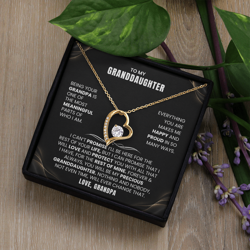 To My Granddaughter Promise Necklace Set.