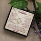 To My Daughter Necklace from Mom.