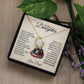 To My Daughter Necklace gift from Veteran Dad.