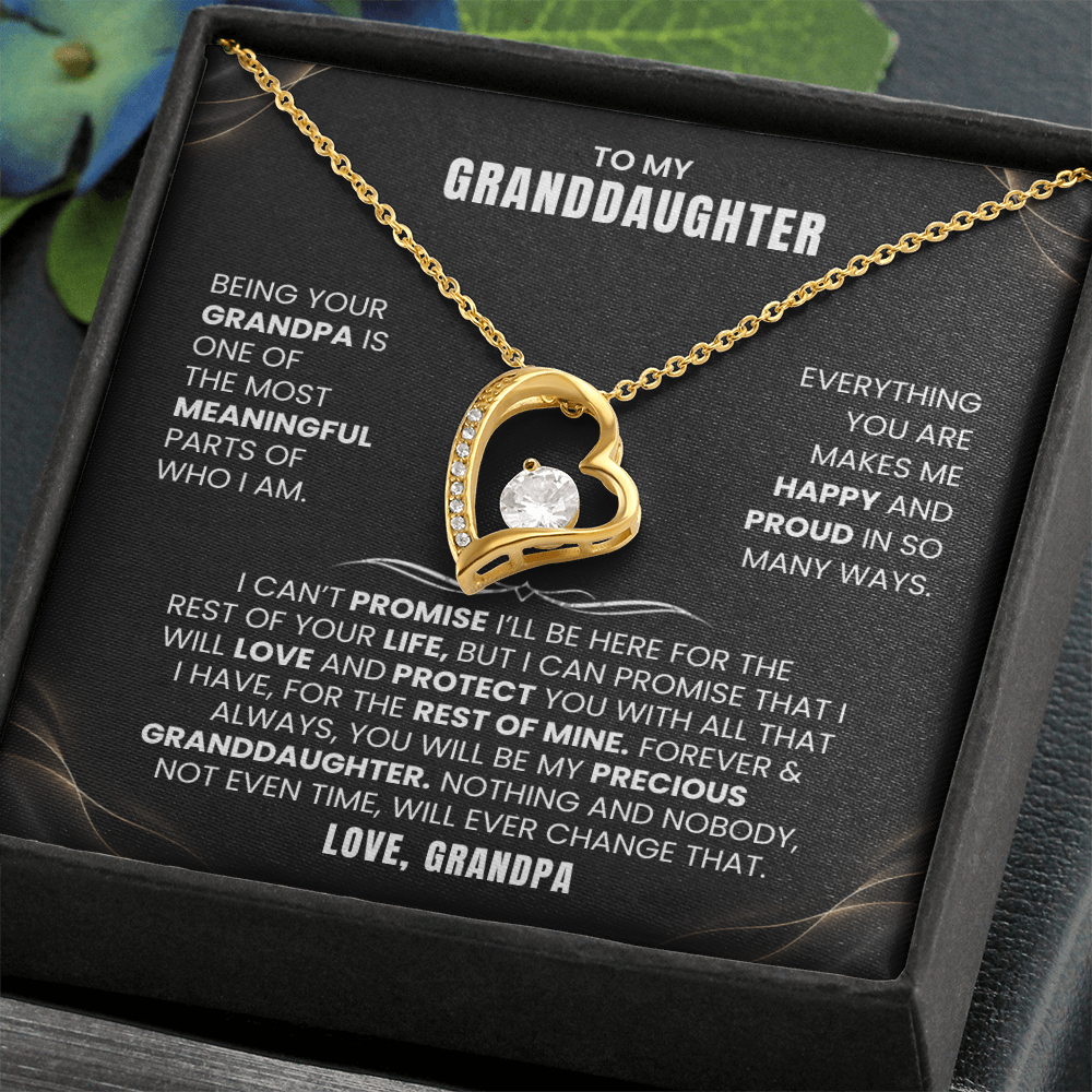 To My Granddaughter Promise Necklace Set.