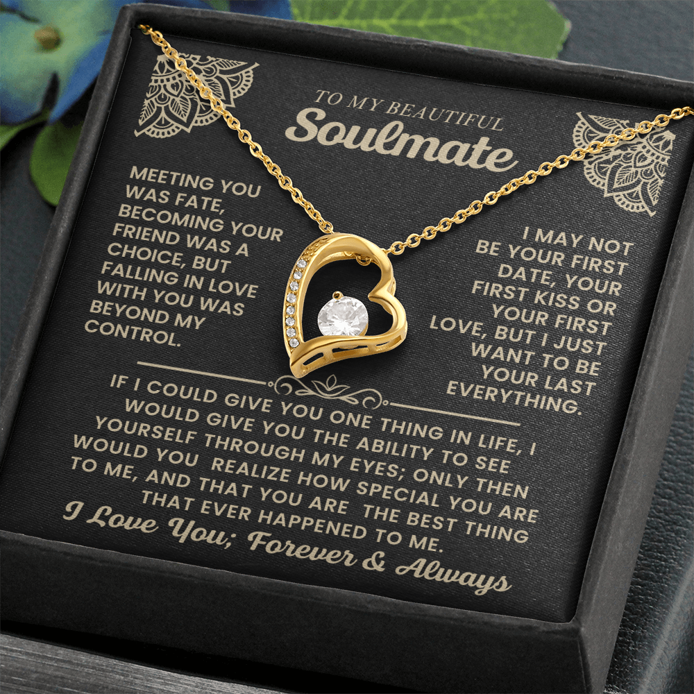 To My Beautiful Soulmate Necklace.