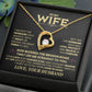 To My Wife, God Blessed The Broken Road That Led Me Straight To You Necklace.
