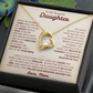 To My Daughter Necklace from Mom.
