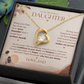 To My Beautiful Daughter Necklace Set From Dad.