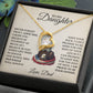 To My Daughter Necklace gift from Veteran Dad.