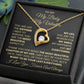 To My Baby, My Valentine Necklace.
