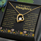 To My Beautiful Daughter Necklace from Dad.