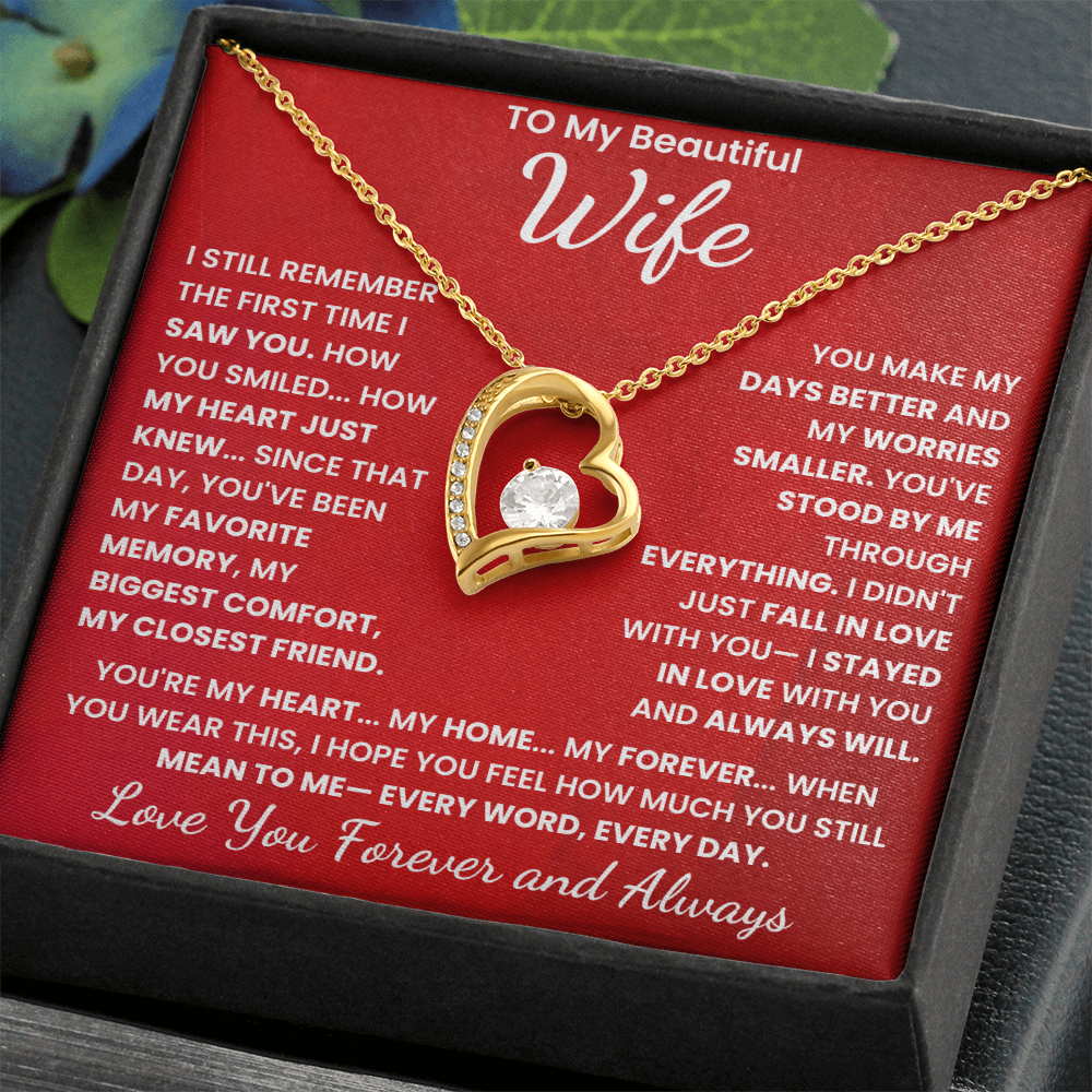 To My Beautiful Wife, I Love You Forever and Always.