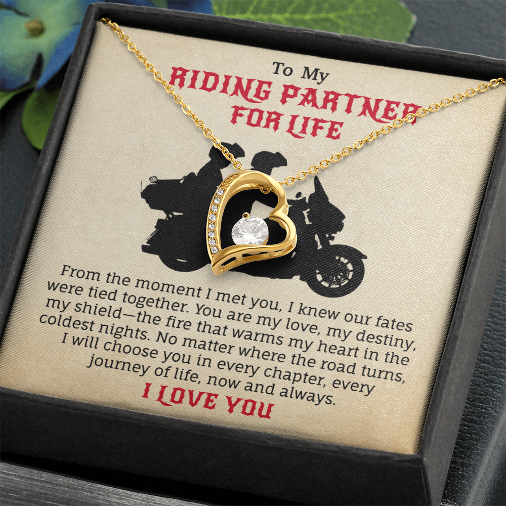 To My Riding Partner For Life Necklace