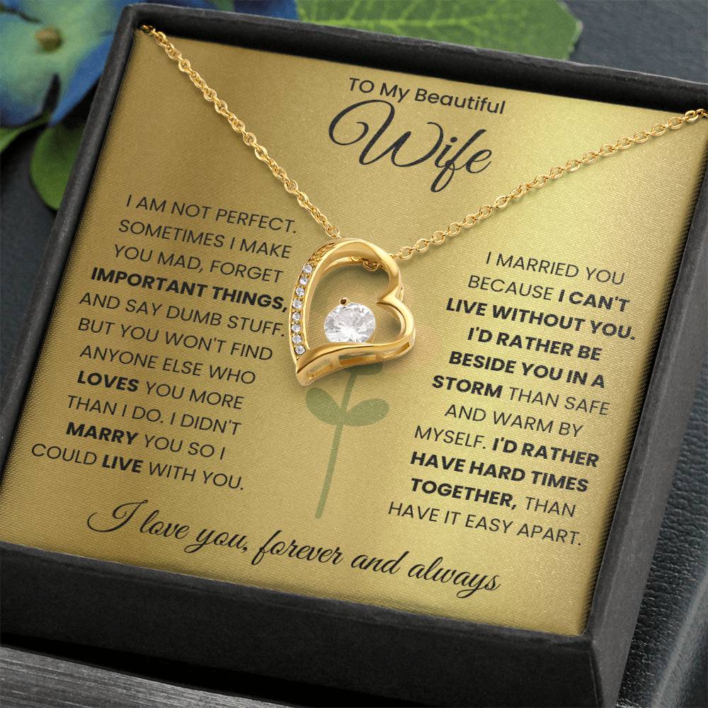 To My Beautiful Wife Necklace (Limited Edition)