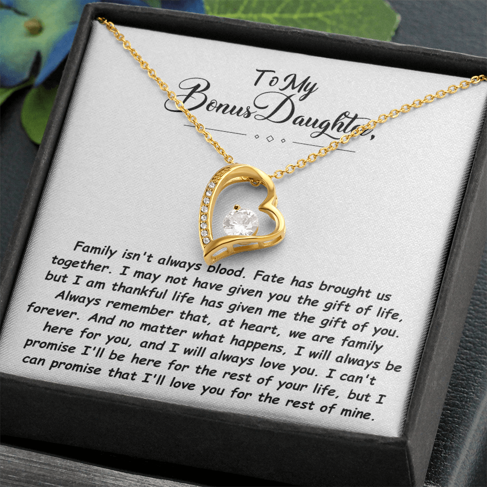 To My Bonus Daughter Necklace.