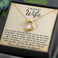To My Beautiful Wife Forever Love Necklace.