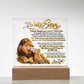 To My Son, Acrylic Plaque from Dad.