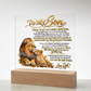To My Son, Acrylic Plaque from Dad.