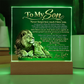 To My Son, Acrylic Plaque from Dad.