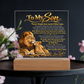 To My Son, Acrylic Plaque from Dad.