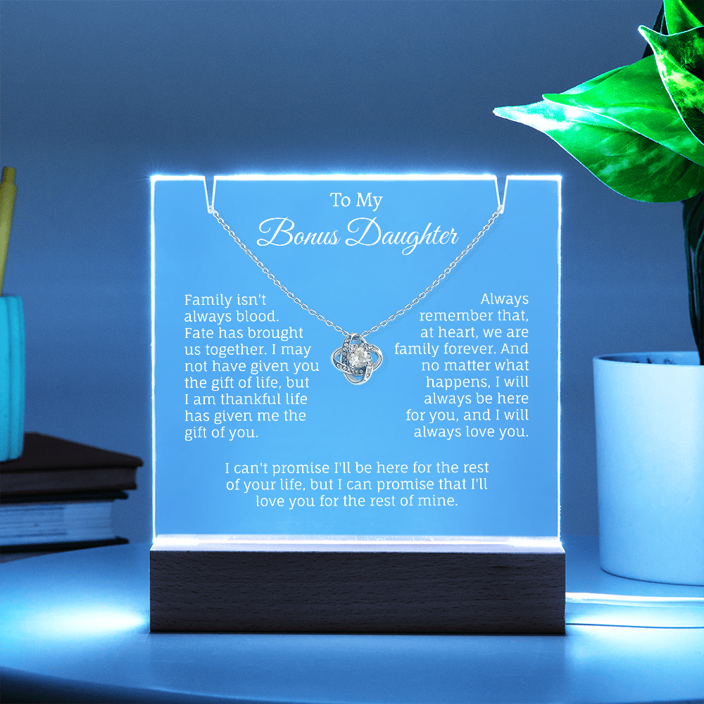 To My Bonus Daughter Keepsake.(Limited time Offer: 60% Off + Free Shipping Only For Today)