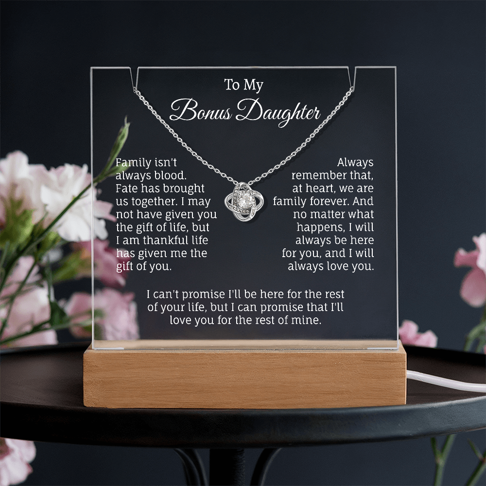 To My Bonus Daughter Keepsake.(Limited time Offer: 60% Off + Free Shipping Only For Today)