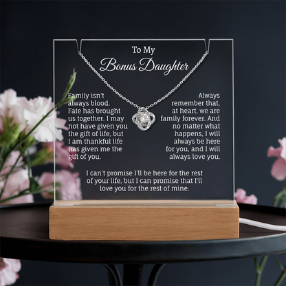 To My Bonus Daughter Keepsake.(Limited time Offer: 60% Off + Free Shipping Only For Today)