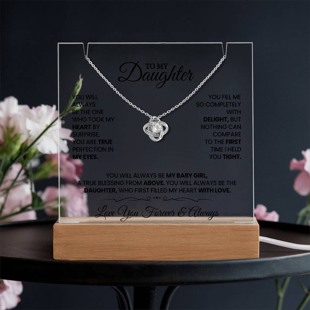 To My Daughter I Love You Forever & Always Acrylic Bundle