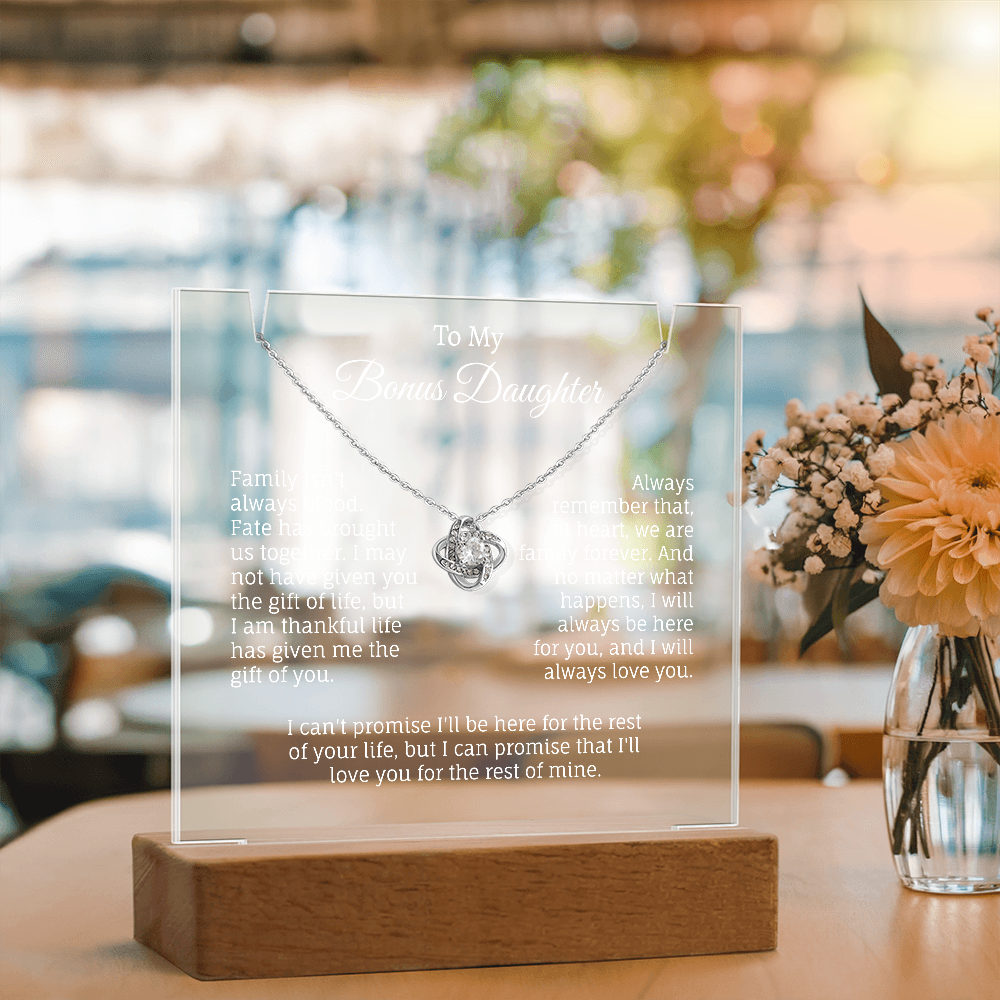 To My Bonus Daughter Keepsake.(Limited time Offer: 60% Off + Free Shipping Only For Today)