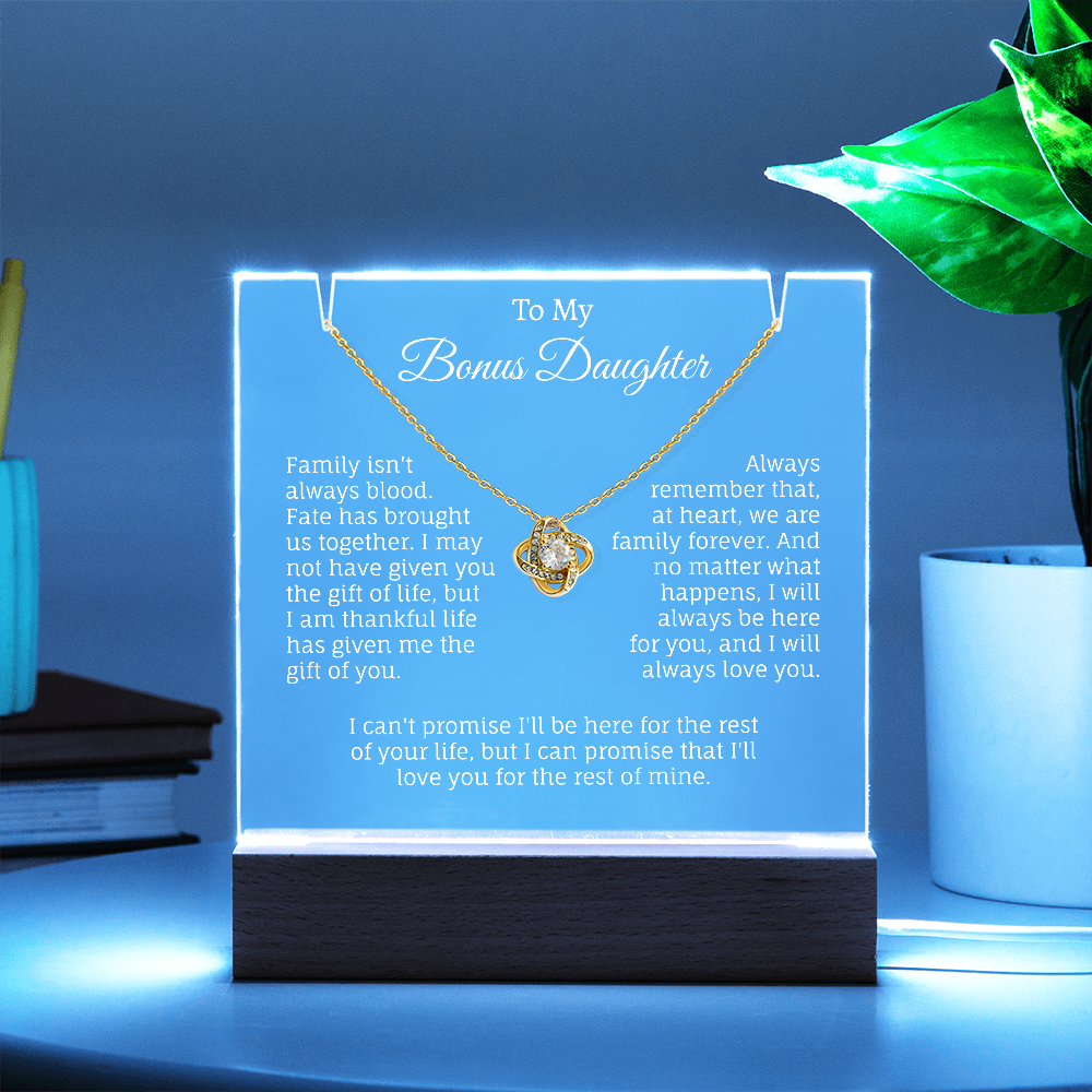 To My Bonus Daughter Keepsake.(Limited time Offer: 60% Off + Free Shipping Only For Today)