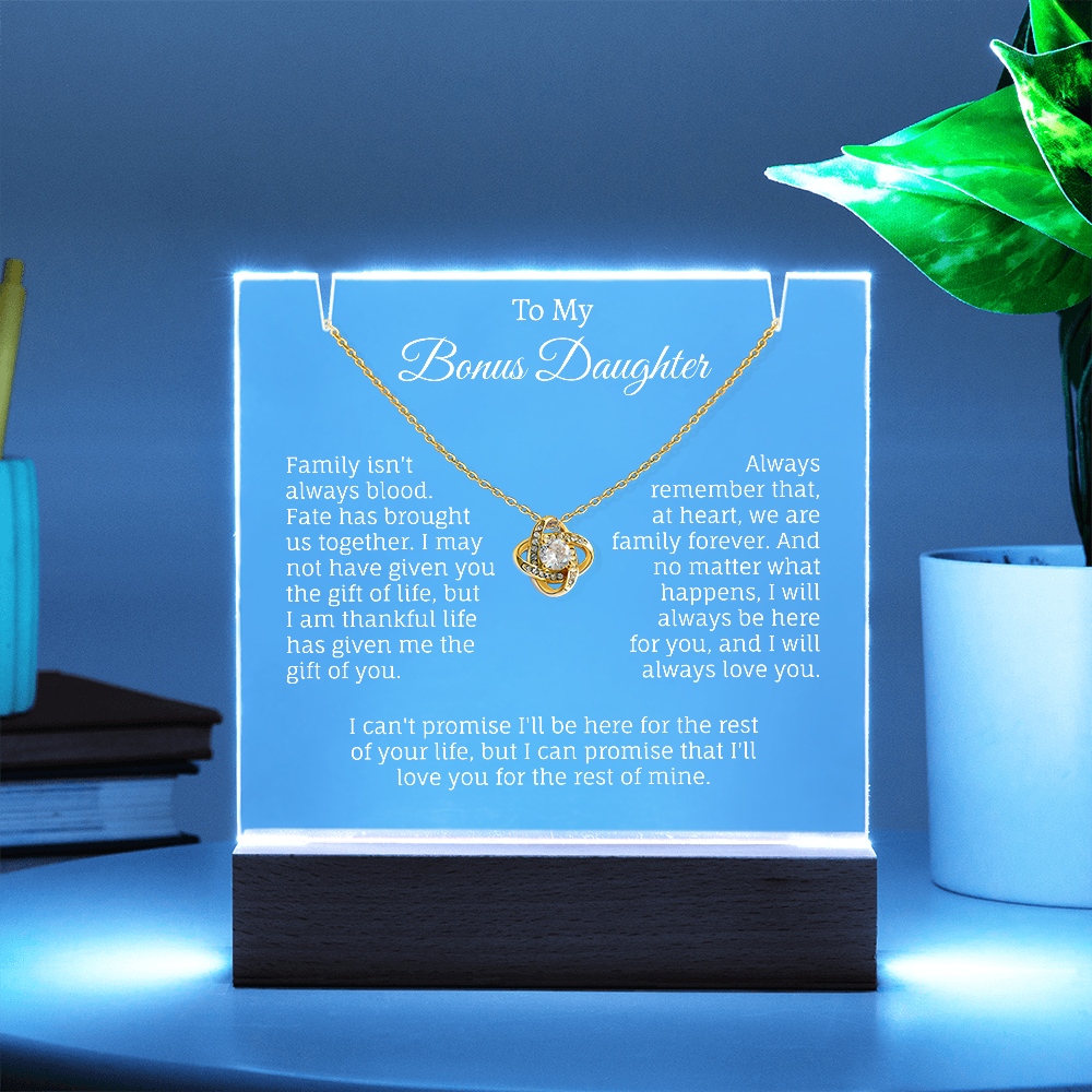 To My Bonus Daughter Keepsake.(Limited time Offer: 60% Off + Free Shipping Only For Today)