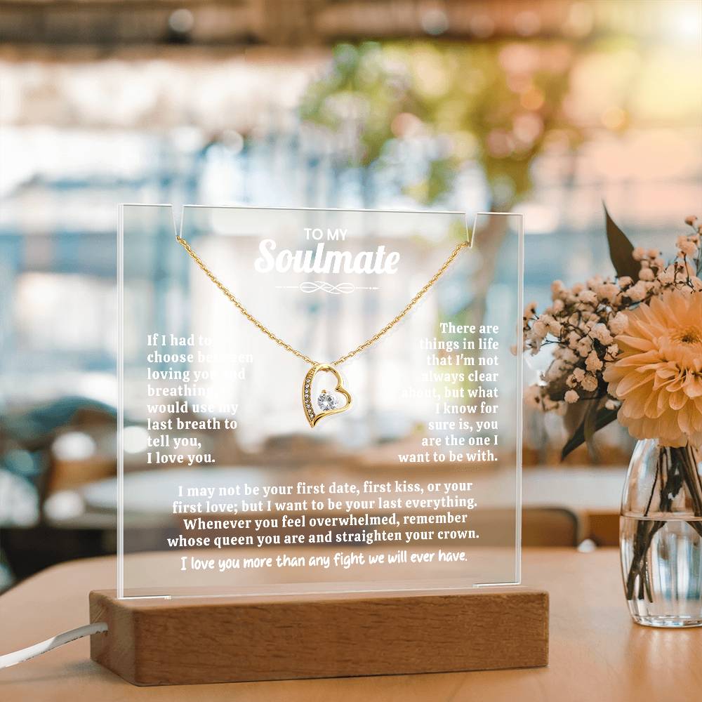 To My Soulmate Keepsake Acrylic Bundle.
