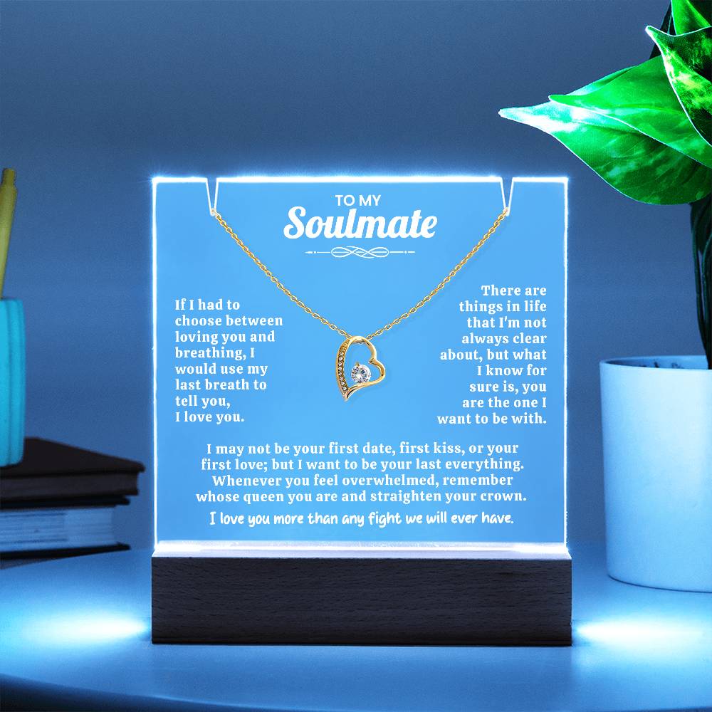 To My Soulmate Keepsake Acrylic Bundle.