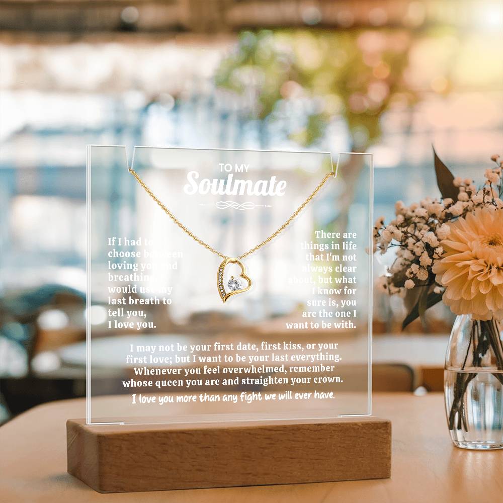 To My Soulmate Keepsake Acrylic Bundle.