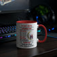 To My Wife Color Accent Mugs.