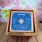 "Dear Mom" Necklace in Luxurious Gift Box with Preserved Red Rose.