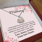 To My Mommy, I may just be a bump Necklace.(Almost sold out)