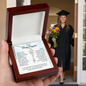 To My Bonus Daughter Graduation Necklace.