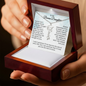 To My Bonus Daughter Graduation Necklace.