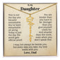 To My Daughter Graduation Necklace from Dad.