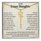 To My Bonus Daughter Personalized Graduation Cap Name Necklace.