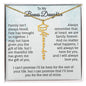 To My Bonus Daughter Graduation Necklace.