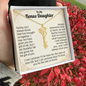 To My Bonus Daughter Personalized Graduation Cap Name Necklace.