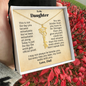To My Daughter Graduation Necklace from Dad.