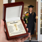 To My Bonus Daughter Personalized Graduation Cap Name Necklace.