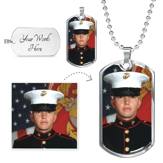 Personalized U.S. Veteran Dog tag Necklace | Made in USA | (Almost sold out)