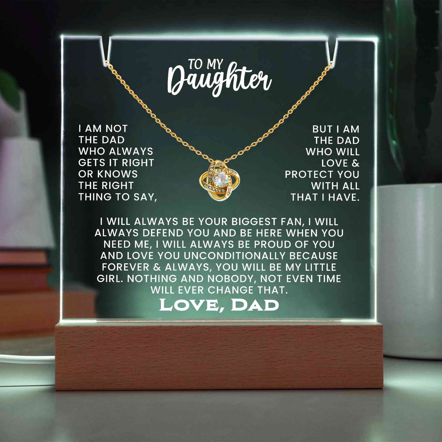 To My Daughter Necklace.